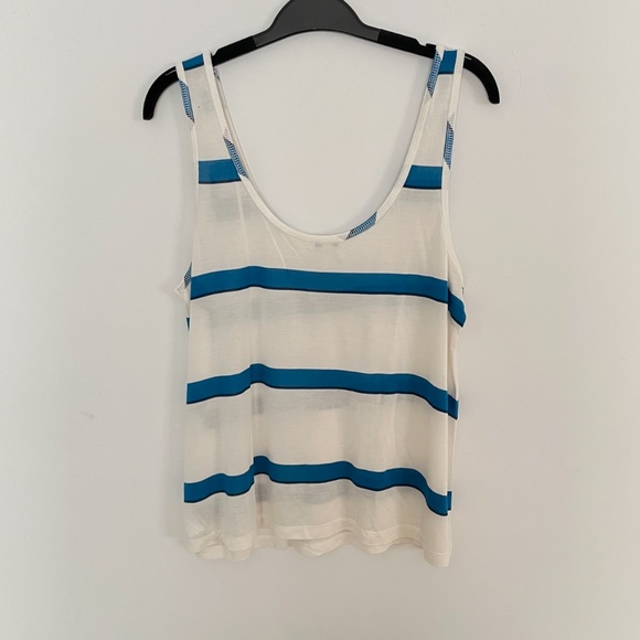 Splendid Women's Striped Loose Fit Tank Top Modal/Silk Size L - Picture 5 of 6